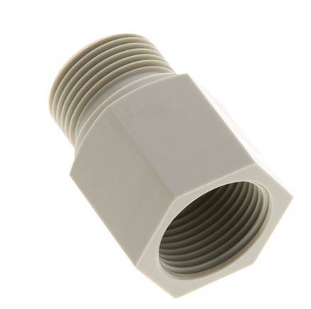 Verlängerung mit Gewinde G3/4'' Außengewinde x Innengewinde Polypropylen (pp) 10bar (140,5psi) FDA 32mm Sechskant