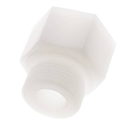 Verlängerungsgewinde G1'' männlich x weiblich PVDF 10bar (140.5psi) FDA 43mm Sechskant