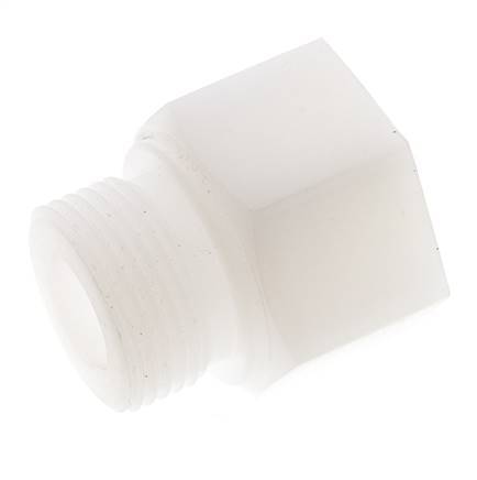 Verlängerungsgewinde G1'' männlich x weiblich PVDF 10bar (140.5psi) FDA 43mm Sechskant