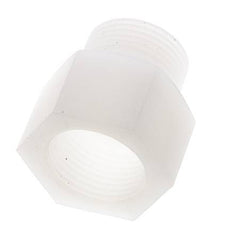 Verlängerungsgewinde G1'' männlich x weiblich PVDF 10bar (140.5psi) FDA 43mm Sechskant