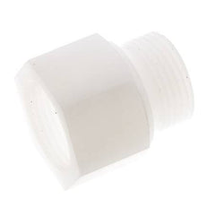 Verlängerungsgewinde G1'' männlich x weiblich PVDF 10bar (140.5psi) FDA 43mm Sechskant