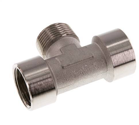 Tee Fitting G1'' Female x R1'' Male Nickel-plated Brass 16bar (224.8psi)