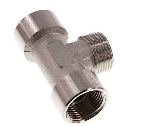 Tee Fitting G1'' Female x R1'' Male Nickel-plated Brass 16bar (224.8psi)