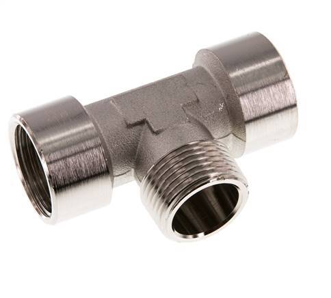 Tee Fitting G1'' Female x R1'' Male Nickel-plated Brass 16bar (224.8psi)
