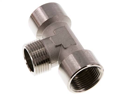Tee Fitting G1'' Female x R1'' Male Nickel-plated Brass 16bar (224.8psi)