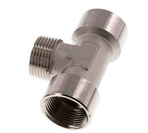 Tee Fitting G1'' Female x R1'' Male Nickel-plated Brass 16bar (224.8psi)