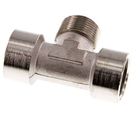 Tee Fitting G3/4'' Female x R3/4'' Male Nickel-plated Brass 16bar (224.8psi)