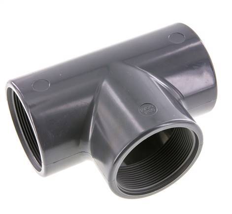 T-Verschraubung Rp2 1/2'' Pvc-u EN 1452-3 16bar (224.8psi)