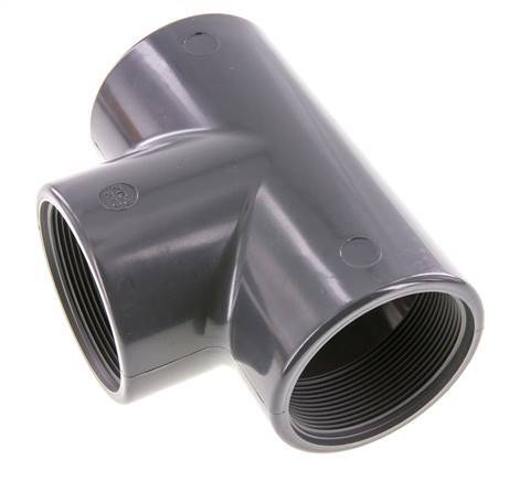 T-Verschraubung Rp2 1/2'' Pvc-u EN 1452-3 16bar (224.8psi)