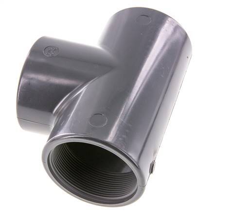 T-Verschraubung Rp2 1/2'' Pvc-u EN 1452-3 16bar (224.8psi)