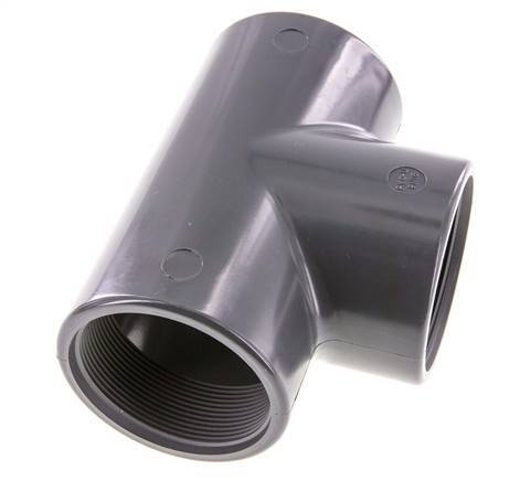 T-Verschraubung Rp2 1/2'' Pvc-u EN 1452-3 16bar (224.8psi)