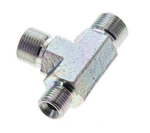 T-Stück G1/4'' x G3/8'' Außengewinde Stahl 325bar (4566.25psi)