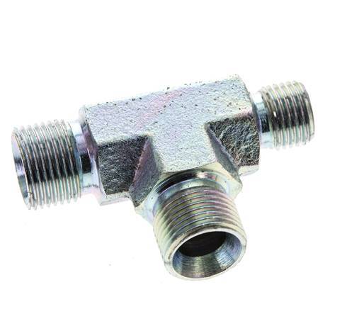 T-Stück G1/4'' x G3/8'' Außengewinde Stahl 325bar (4566.25psi)