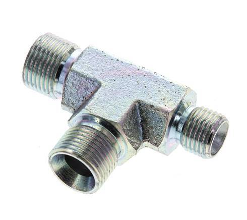 T-Stück G1/4'' x G3/8'' Außengewinde Stahl 325bar (4566.25psi)