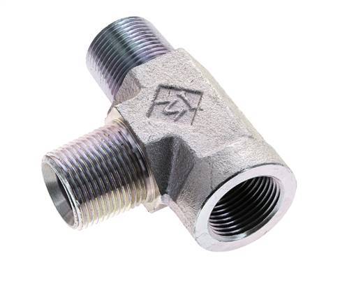 Tee Fitting 3/4'' NPT Female x Male Steel 170bar (2388.5psi)