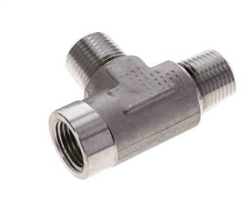 Tee Fitting 1/2'' NPT Female x Male Stainless steel 210bar (2950.5psi)