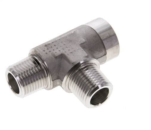 Tee Fitting 1/2'' NPT Female x Male Stainless steel 210bar (2950.5psi)