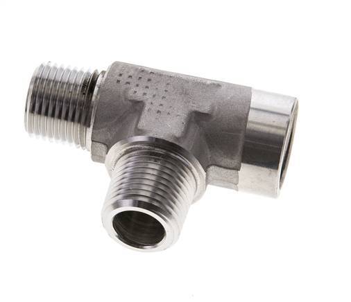 Tee Fitting 1/2'' NPT Female x Male Stainless steel 210bar (2950.5psi)