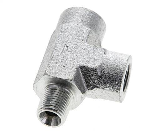 Tee Fitting 1/8'' NPT Male x Female Steel 350bar (4917.5psi)