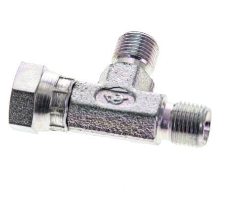 Tee Fitting G1/8'' Male x Female Steel Hydraulic 475bar (6673.75psi)