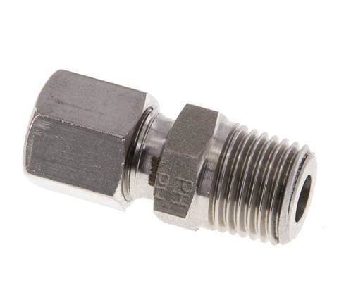 R 1/4'' Außengewinde x 8LL Gerader Schneidring aus Edelstahl 100 Bar DIN 2353