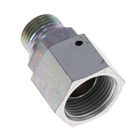 G 3/4'' x G 1/2'' F/M Verzinkter Stahl Reduzieradapter 175 bar - Hydraulisch