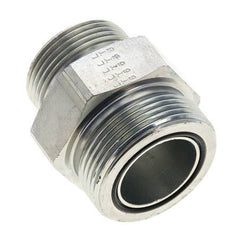 UN 1-11/16''-12 x UN 1-7/16''-12 Verzinkter Stahl Doppelnippel ORFS 250 Bar - Hydraulisch
