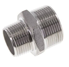 1'' NPT x 1 1/4'' NPT Edelstahl Doppelnippel 16 bar