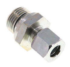 G 1/2'' Außengewinde x 10L Verzinkter gerader Schneidring aus Stahl mit FKM-Dichtung 315 bar DIN 2353