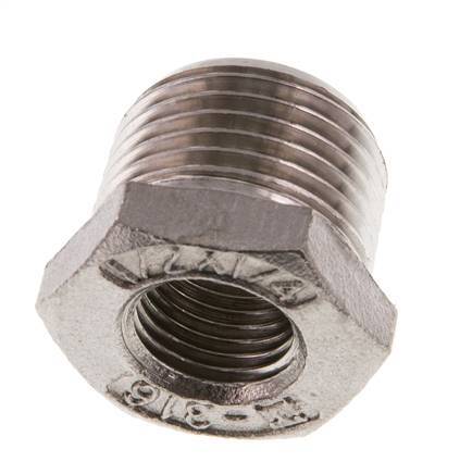 R 1/2'' x Rp 1/4'' M/F Stainless steel Reducing Ring 16 Bar [2 Pieces]