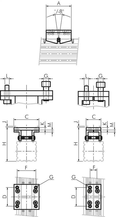 Pendelbrücke 63 mm Stablos