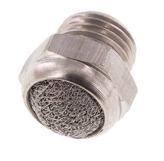 G1/4'' Edelstahl-Kompakt-Pneumatikschalldämpfer 1.4301 Mesh