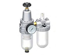 FRL 2-Teilig G1/2'' 800l/min 0.5-10.0bar/7-145psi Halbautomatisch Polycarbonat Standard 2