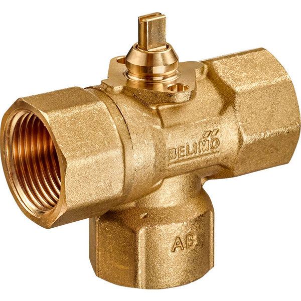 Belimo 3-Wege Kugelhahn Rp3/4 Kvs4 100-240VAC 75s 2/3-Punkt 1Nm IP40 C320Q-J/CQ230A