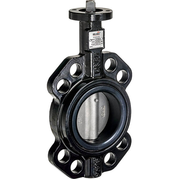 Belimo Absperrklappe DN50/PN16 Wafer 24VAC/DC Modulierend 0-10V GGG40 EPDM IP67 ISO 5211 Klemme 35s 40Nm D650N/GRC24G-SZ-T-5