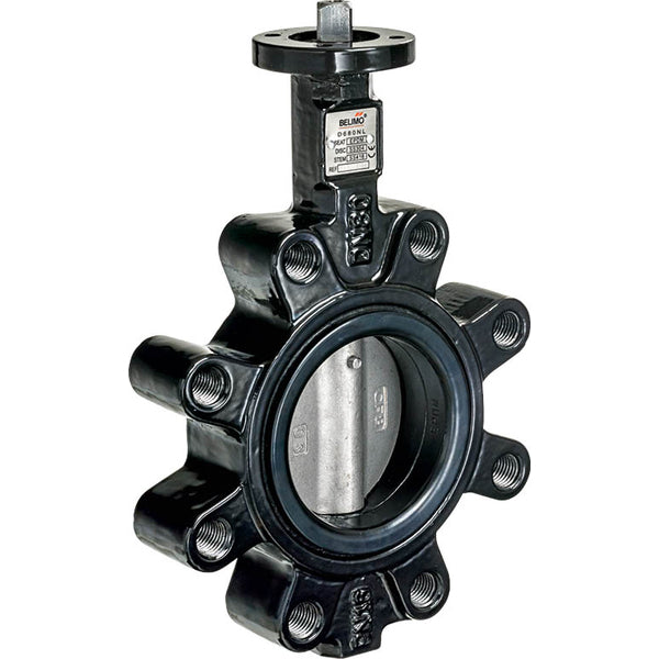 Belimo Absperrklappe DN65/PN16 Lug 24-125VDC/24-240VAC Offen/Geschlossen Fail-Safe GGG40 EPDM IP54 2xSPDT ISO 5211 75s 20Nm D665NL/SRFA-S2-5