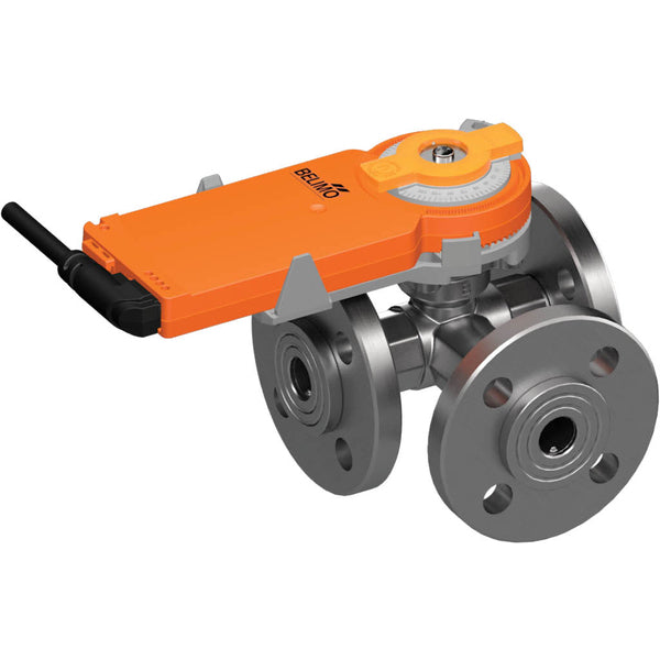 Belimo 3-Wege Regelventil DN15 Flansch Kvs0.63 100-240VAC 75s 2/3-Punkt 2Nm IP54 R7015RP63-B1/KR230